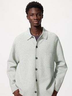 Cardigan Milano Rib Kerah Kemeja