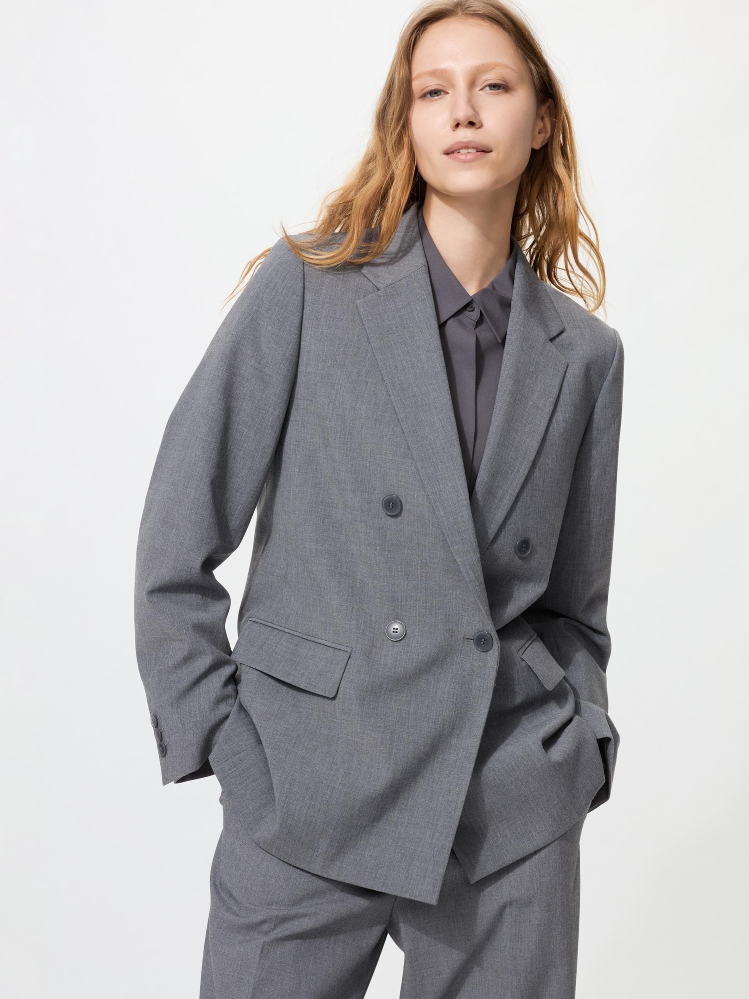 Women's Double Breasted Jacket | UNIQLO ID