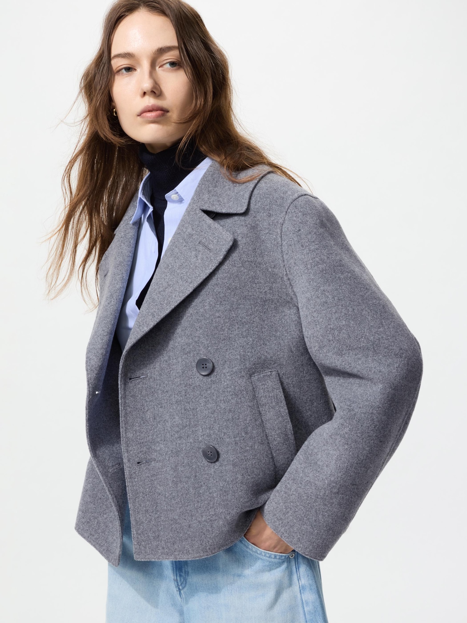 Women's Double Face Short Coat | UNIQLO ID