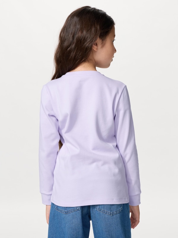 KIDS HEATTECH Extra Warm Cotton Crew Neck T-Shirt Long Sleeve