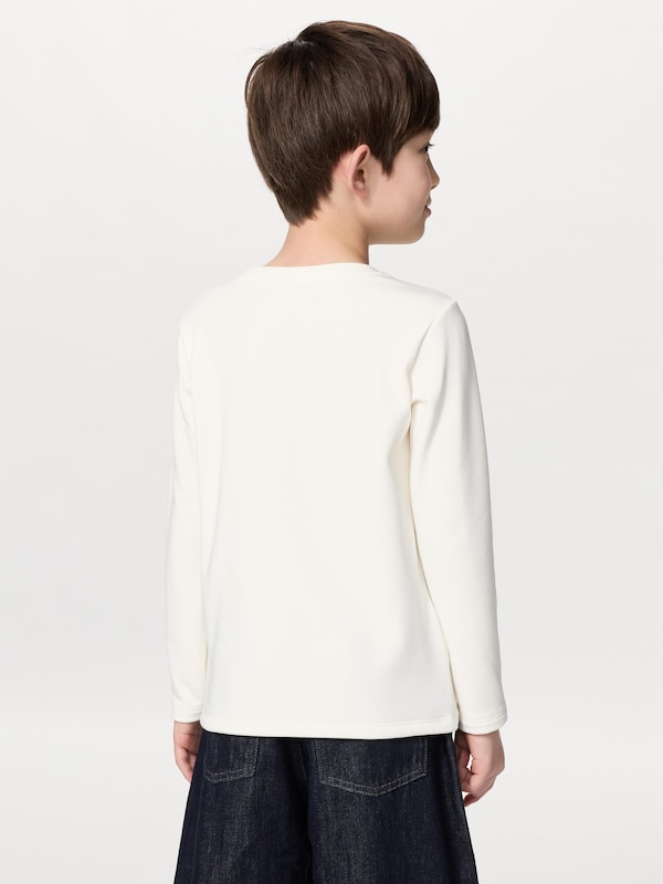 KIDS HEATTECH Ultra Warm Crew Neck T-Shirt Long Sleeve