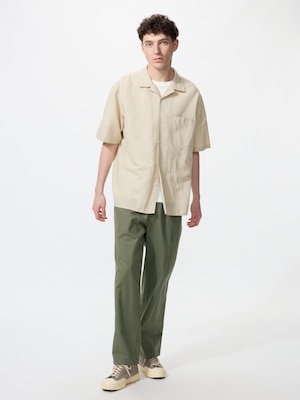 Linen Blend Easy Ankle Pants