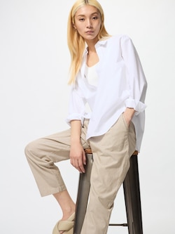 Cotton Relax Ankle Pants