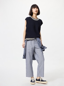 Cotton Relax Ankle Pants