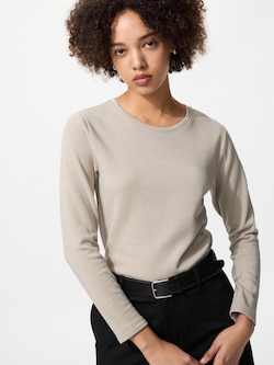 HEATTECH Ultra Warm Crew Neck T-Shirt | Long Sleeve