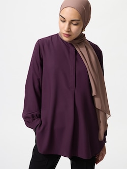 Tunik Rayon Kerah Tegak