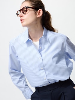 Cotton Shirt | Long Sleeve Stripe