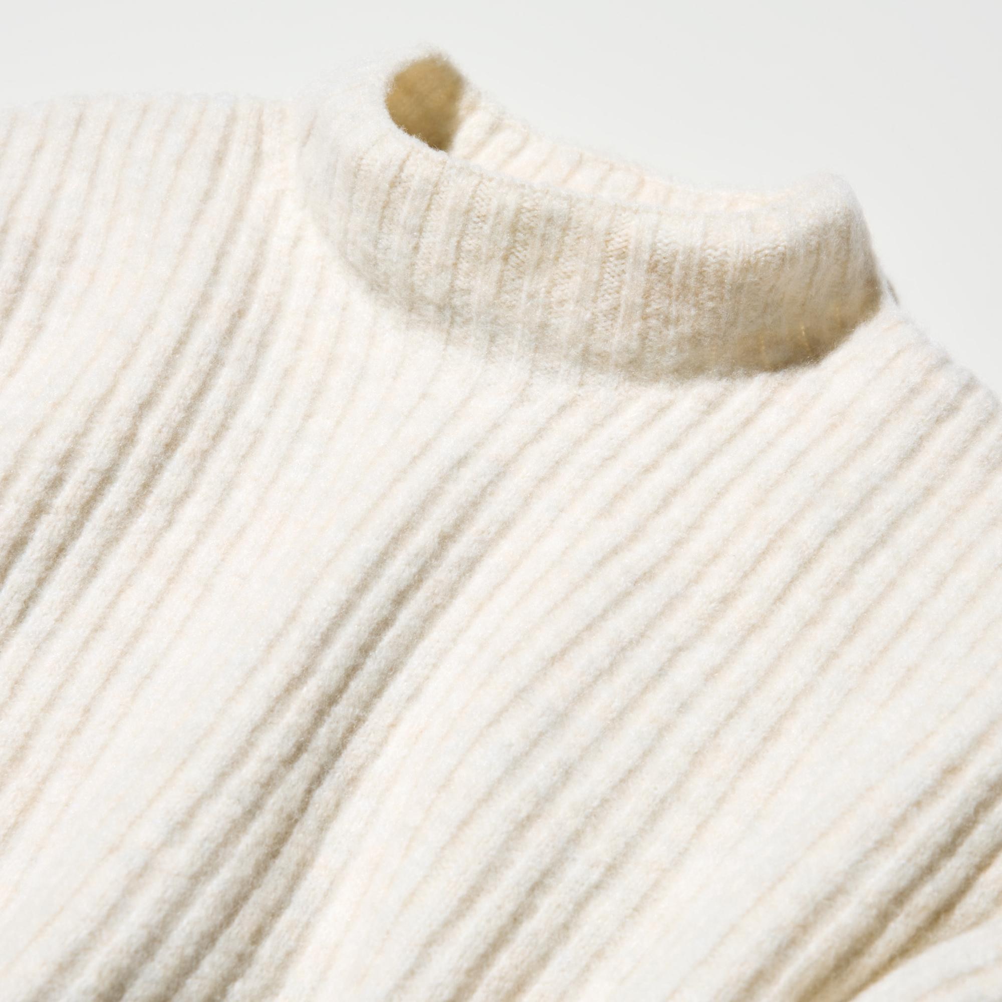 Women's Souffle Yarn Mock Neck Sweater | UNIQLO ID