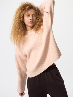 Souffle Yarn Mock Neck Sweater