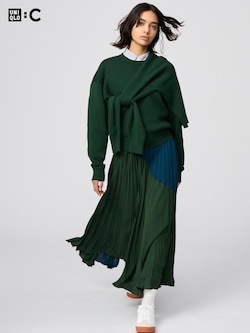 Pleated Long Skirt