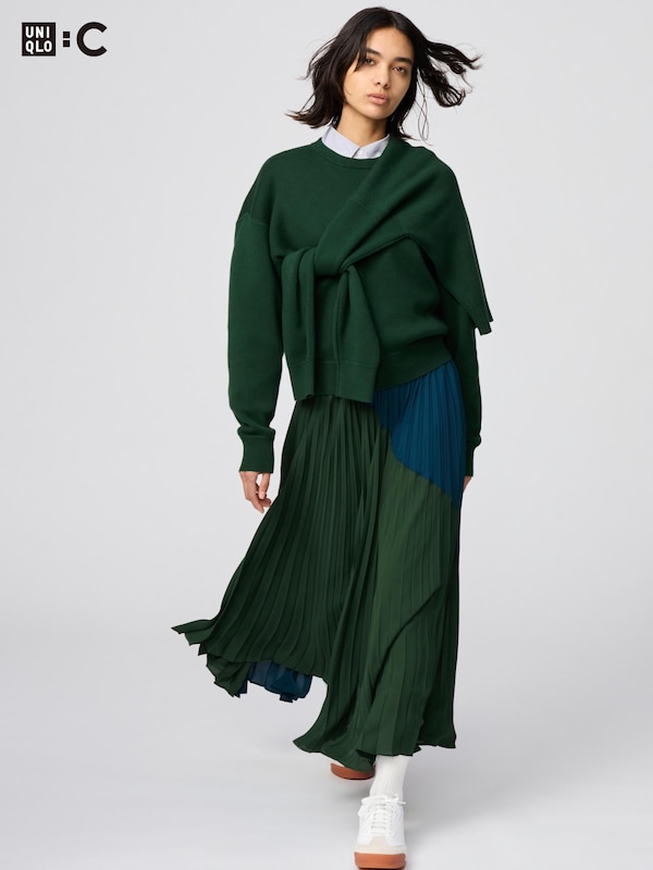Pleated Long Skirt