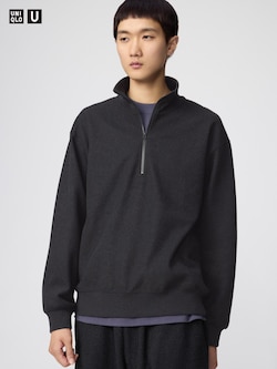 Brushed Half-Zip Sweatshirt