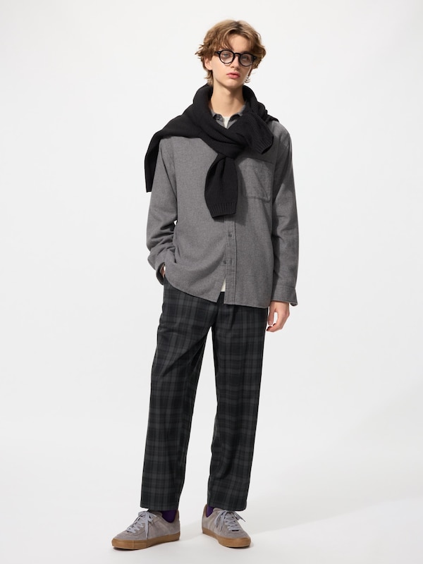 Flannel Easy Ankle Pants