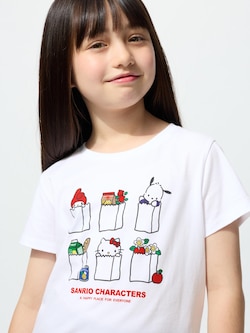 GIRLS Sanrio Characters Cropped Short Sleeve UT