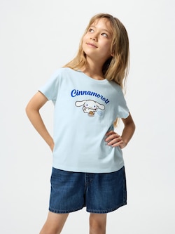 GIRLS Sanrio Characters Cropped Short Sleeve UT