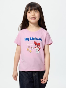 GIRLS Sanrio Characters Cropped Short Sleeve UT