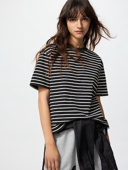 AIRism Cotton T-Shirt | Stripe