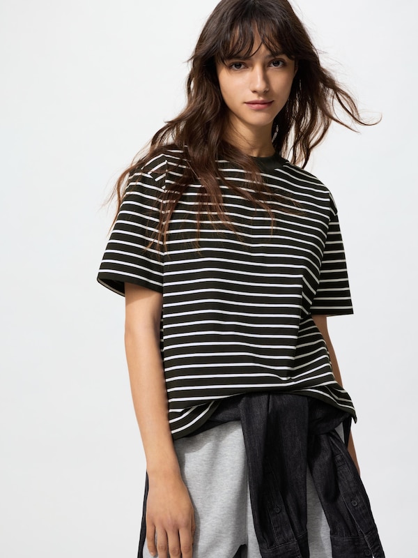 AIRism Cotton T-Shirt | Stripe