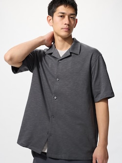 AIRism Cotton Open Collar Short Sleeve Polo Shirt
