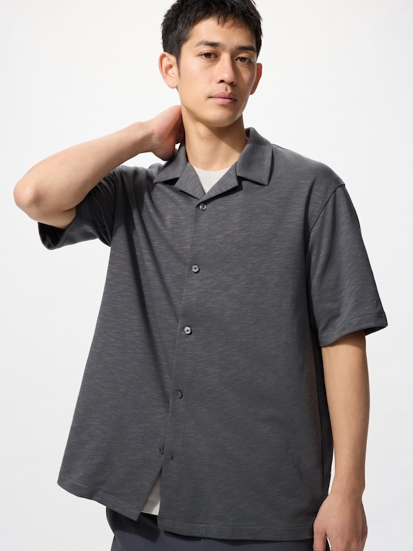 AIRism Cotton Open Collar Short Sleeve Polo Shirt
