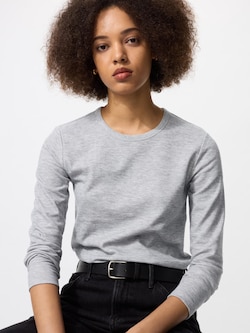 HEATTECH Extra Warm Cotton Crew Neck T-Shirt | Long Sleeve