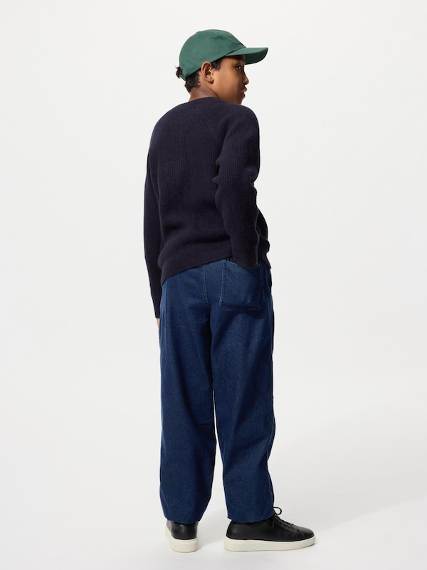 KIDS Warm Lined Pants Denim
