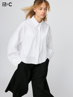Cotton Cocoon Short Shirt Long Sleeve