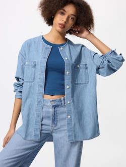 Jaket Kemeja Denim Panjang