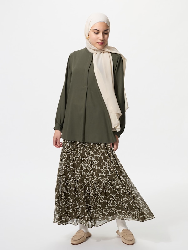 Chiffon Tiered Skirt | Print