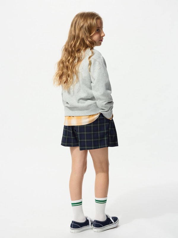 GIRLS Pleated Mini Skort | Check