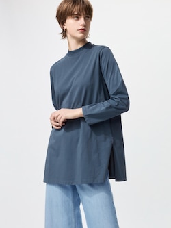 AIRism Cotton Relax Long T-Shirt | Long Sleeve