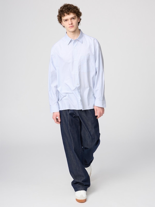 Broadcloth Oversized Shirt Long Sleeve