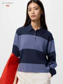 Smooth Cotton Polo Sweater