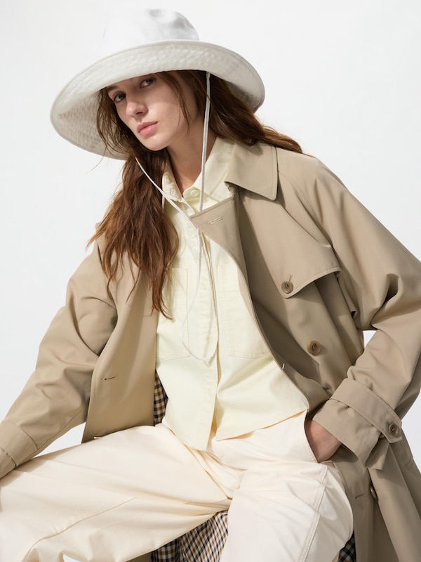 UV Protection Cotton Linen Wide Brim Hat