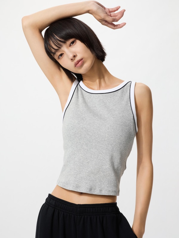 Ribbed Cropped Bra Top