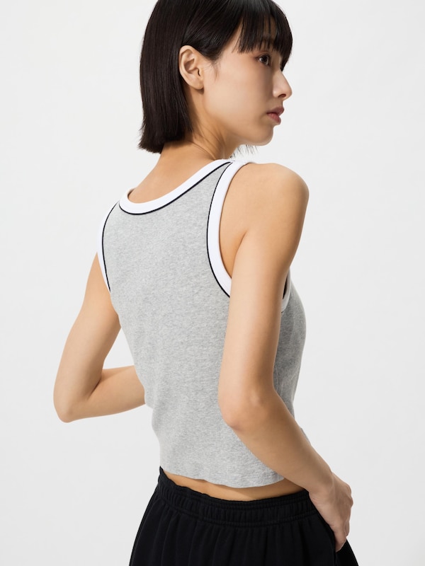 Ribbed Cropped Bra Top