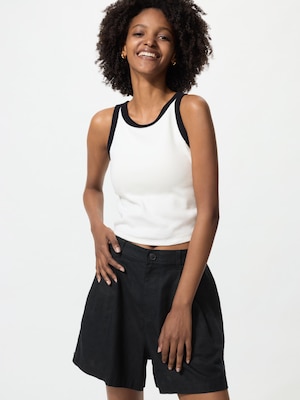 Ribbed Cropped Bra Top