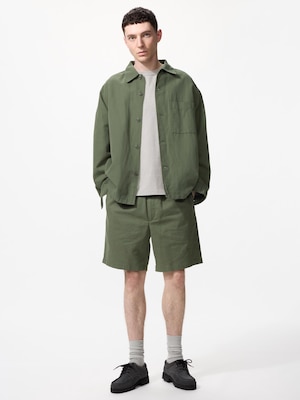 Linen Blend Easy Shorts