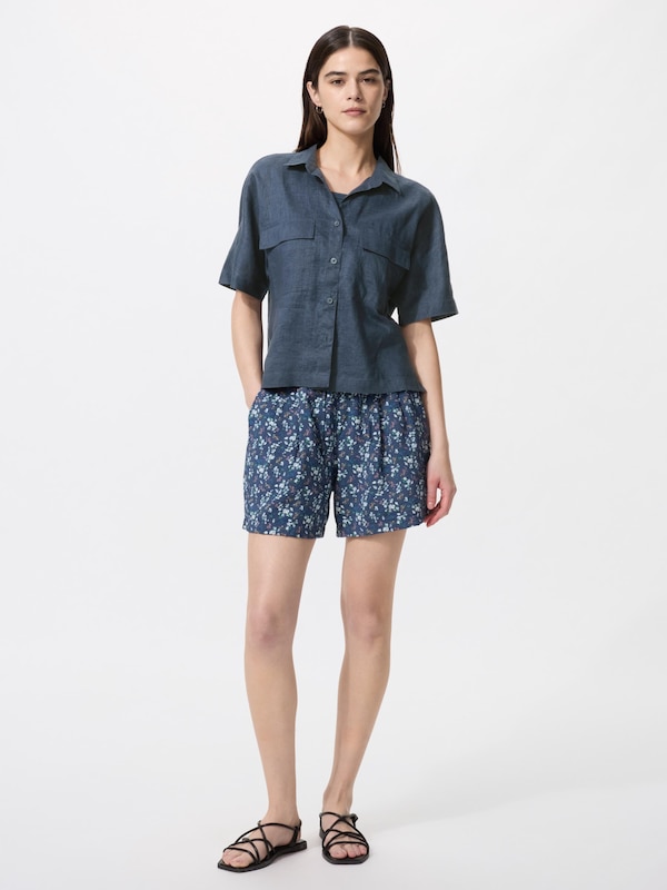 Celana Pendek Rileks Drape