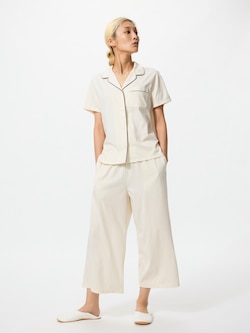 AIRism Cotton Pajamas Short Sleeve (Long Pants)