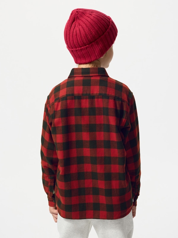 KIDS Flannel Checked Shirt Long Sleeve
