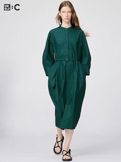 Cotton Volume Sleeve Dress
