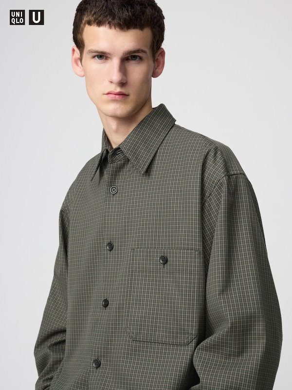 Twill Work Oversized Shirt Long Sleeve