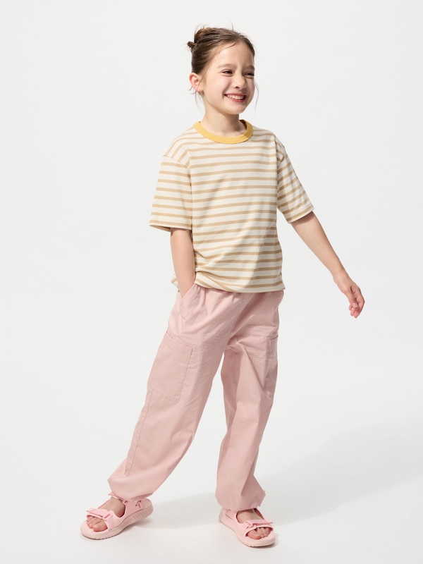 KIDS AIRism Cotton Striped Crew Neck T-Shirt