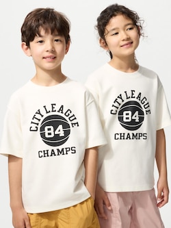 KIDS AIRism Cotton Graphic T-Shirt Crew Neck