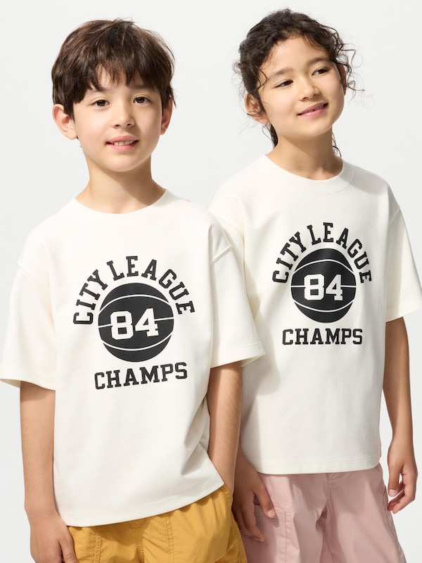 KIDS AIRism Cotton Graphic T-Shirt Crew Neck