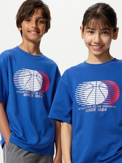 KIDS AIRism Cotton Graphic T-Shirt Crew Neck