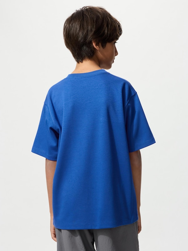 KIDS AIRism Cotton Graphic T-Shirt Crew Neck