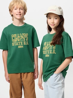 KIDS AIRism Cotton Graphic T-Shirt Crew Neck