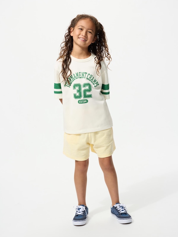 KIDS AIRism Cotton Graphic T-Shirt Crew Neck
